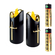 Świeca LED wkład RICO 5x12,5 Black + Gold Yellow