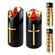 Świeca LED wkład RICO 5x12,5 Black + Gold Red