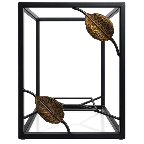 Ramka do Znicza LED Kwadrat Nowocesna Solidna Metalowa 5768 20 x 20 x 26 cm 