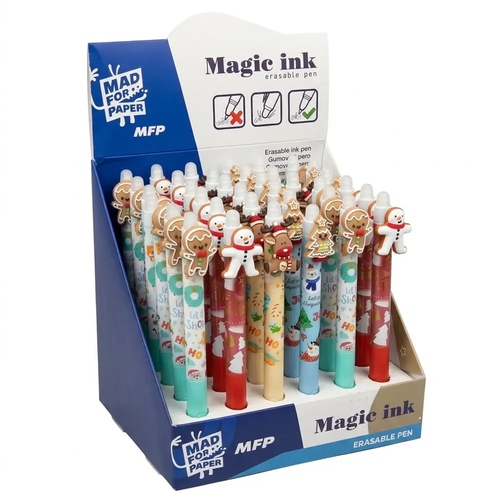 Długopis Świąteczny Ścieralny Magic Ink Pióro Wymazywalne mix kolor 1 szt