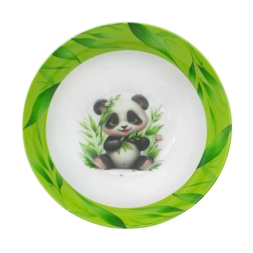 Zdjęcie produktu Zestaw obiadowy dla dzieci panda yuki porcelanowy kubek miska talerz 18 cm 8