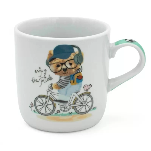 Zdjęcie produktu Zestaw obiadowy dla dzieci miś teddy porcelanowy talerzyk kubek miska 18 cm 11