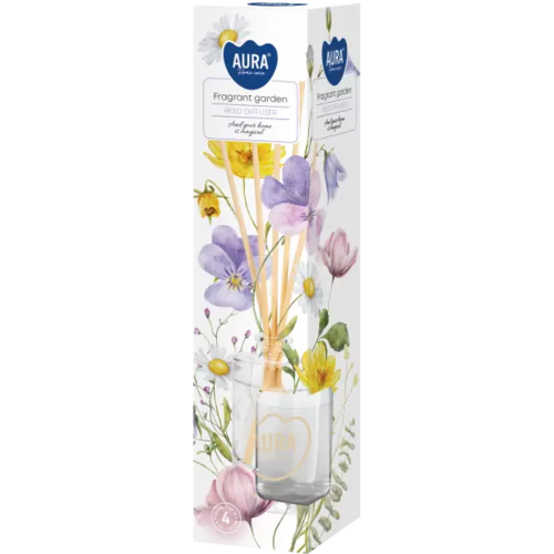 Zdjęcie produktu Dyfuzor zapachowy z patyczkami Odświeżacz powietrza Aura DZ45-364 Pachnący Ogród 45 ml 4