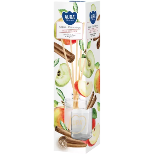 Zdjęcie produktu Dyfuzor zapachowy z patyczkami Odświeżacz powietrza Aura DZ45-87 Korzenne Jabłko z Cynamonem 45 ml 5