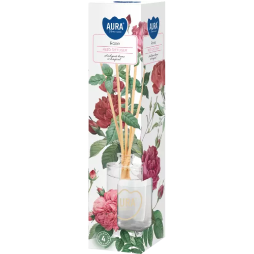 Zdjęcie produktu Dyfuzor zapachowy z patyczkami Odświeżacz powietrza Aura DZ45-78 Romantyczna Róża 45 ml 6