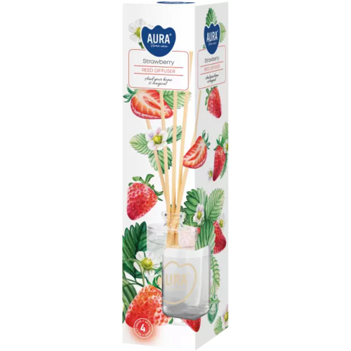 Zdjęcie produktu Dyfuzor zapachowy z patyczkami Odświeżacz powietrza Aura DZ45-73 Słodka Truskawka 45 ml 6