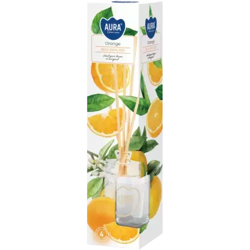 Zdjęcie produktu Dyfuzor zapachowy z patyczkami Odświeżacz powietrza Aura DZ45-63 Pomarańcza 45 ml 6