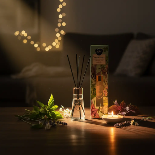 Zdjęcie produktu Dyfuzor zapachowy z patyczkami Odświeżacz powietrza Aura AD-001-463 Kwiatowa Harmonia 50 ml  5