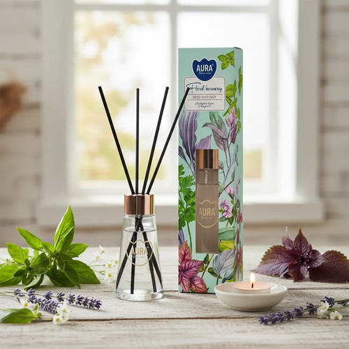 Zdjęcie produktu Dyfuzor zapachowy z patyczkami Odświeżacz powietrza Aura AD-001-463 Kwiatowa Harmonia 50 ml  2