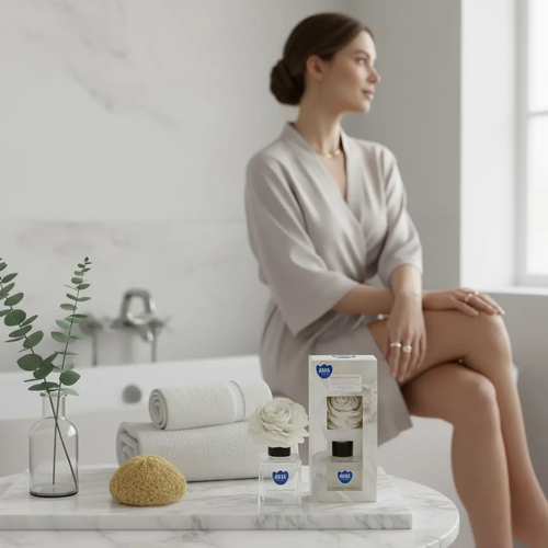 Zdjęcie produktu Dyfuzor zapachowy z Drewnianym Kwiatem Ozdobny Aura DZ50K-169 Kwitnący Jaśmin 80 ml 3