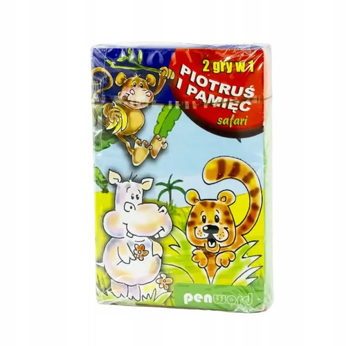 Zdjęcie produktu Karty do gry Piotruś memory dla dzieci edukacyjne mix wzorów 25 kart 3+ 4