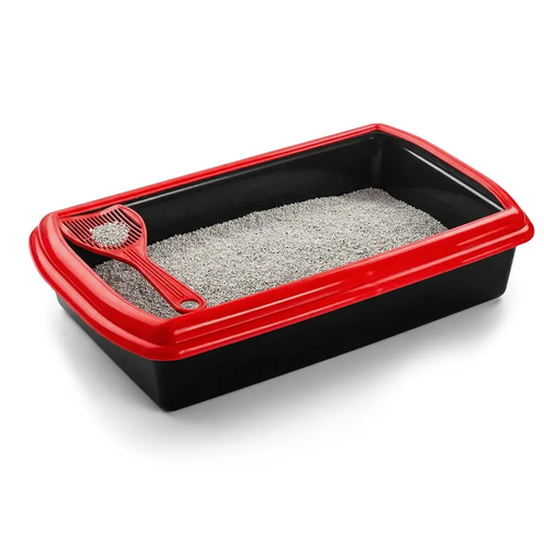 Zdjęcie produktu Kuweta dla kota z ramką i łopatką uniwersalna 49x29x11 cm 3