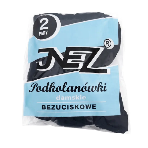 Zdjęcie produktu Podkolanówki elastil a'2 czarne klasyczne cienkie damskie 2 pary 2
