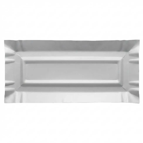Zdjęcie produktu Tacki Papierowe Prostokątne grillowe na szaszłyk kiełbasę białe uniwersalne BEZ SUP 14x33 cm 500 sztuk 2