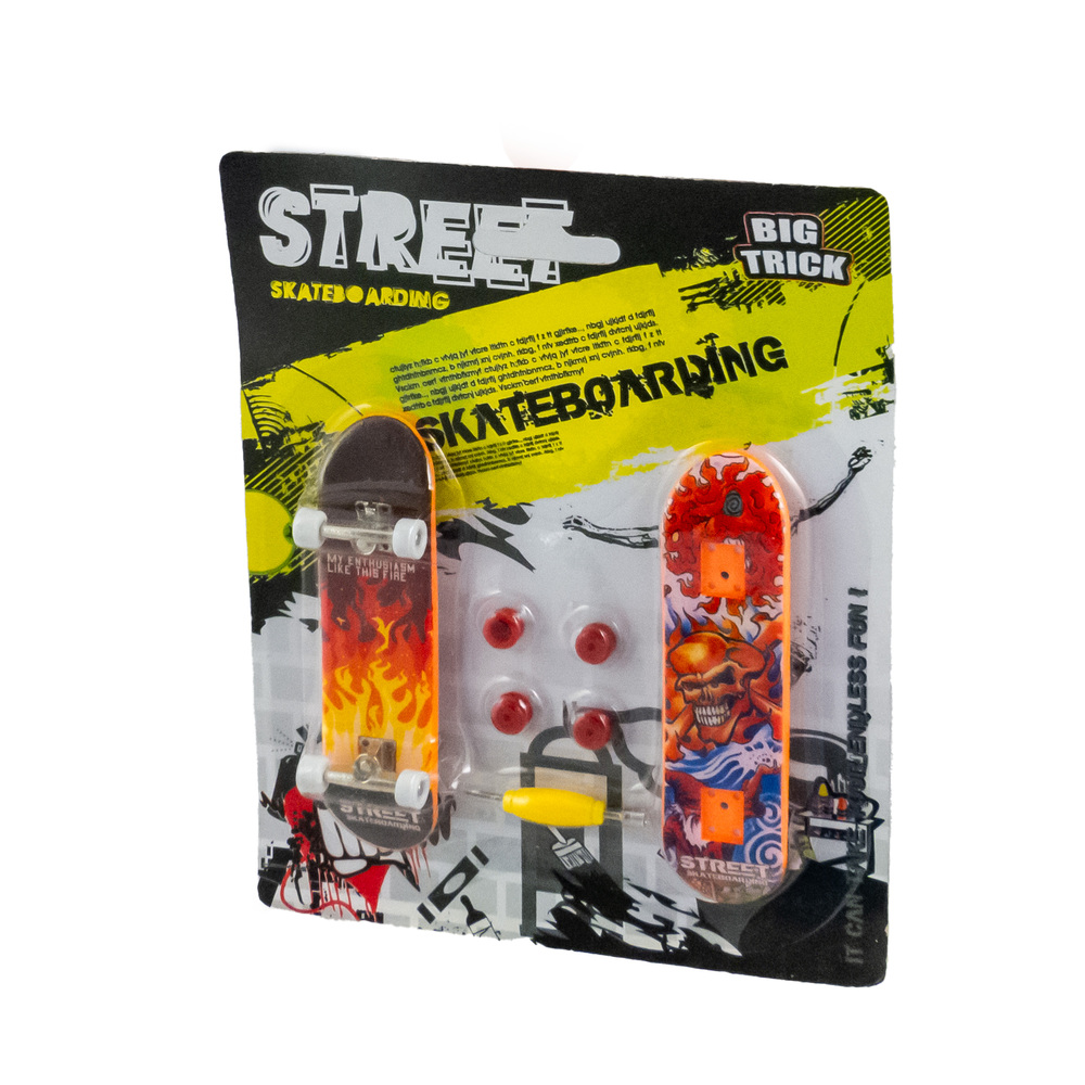 Zdjęcie produktu Deskorolka na Palce Fingerboard – Zestaw 7 Elementów, 9,5 cm