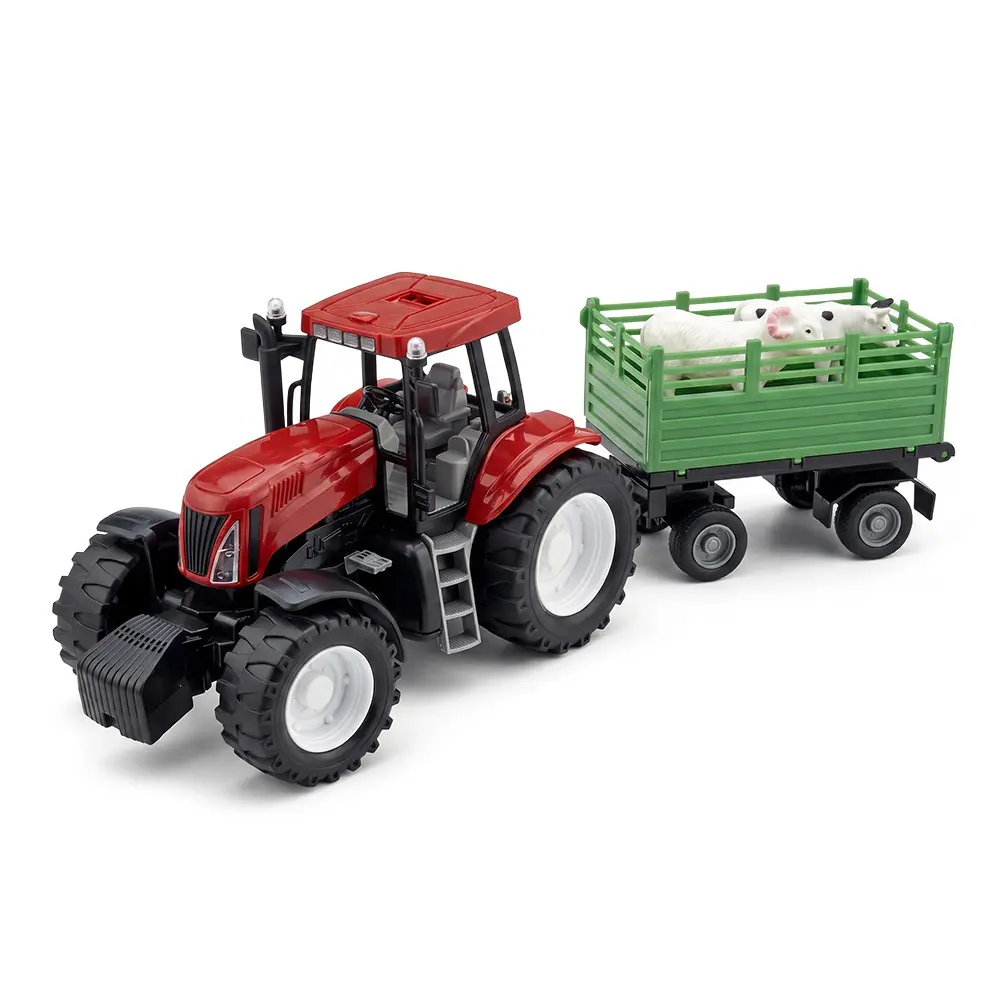 Zdjęcie produktu Traktor Mini z Napędem i Przyczepą ze Zwierzętami