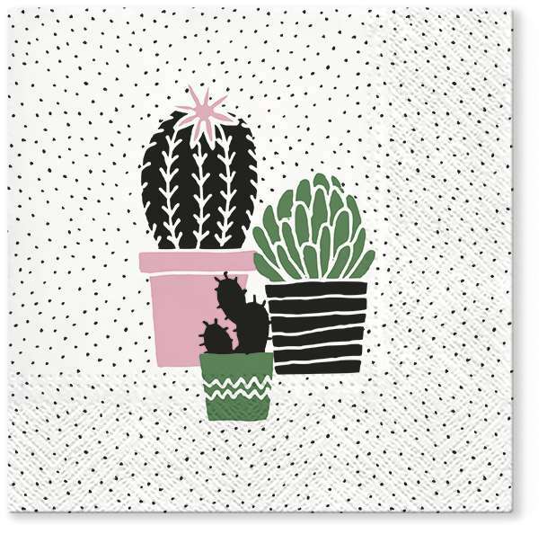 Zdjęcie produktu Serwetki Cactus on Dots rose