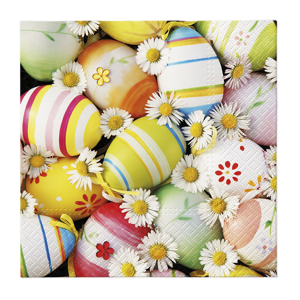 Zdjęcie produktu Serwetki papierowe 33x33 cm Kolorowe Pisanki 20 szt.
