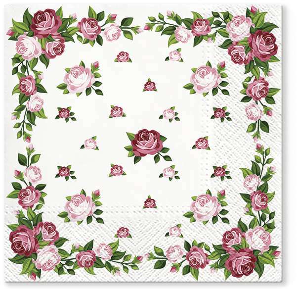 Zdjęcie produktu Serwetki Elegant Roses Frame