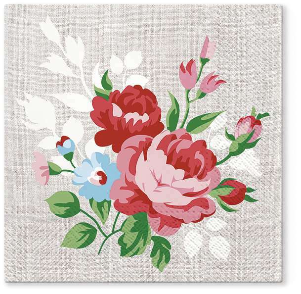Zdjęcie produktu Serwetki Flowers on Linen