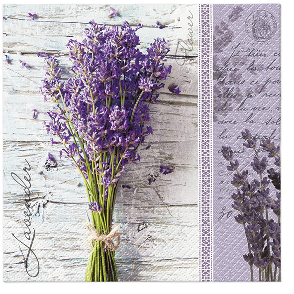 Zdjęcie produktu Serwetki 33x33 Decoupage Lavender Bouquet 20szt.