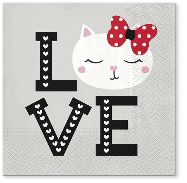 Zdjęcie produktu Serwetki Lovely Cat