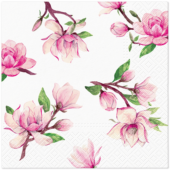 Zdjęcie produktu Serwetki 33x33 Decoupage Magnolia Springs 20szt.