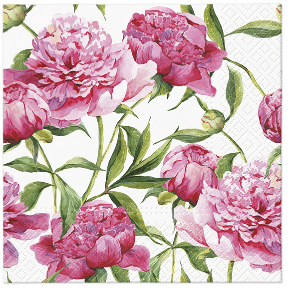 Zdjęcie produktu Serwetki 33x33 Decoupage Pink Peonies 20szt.