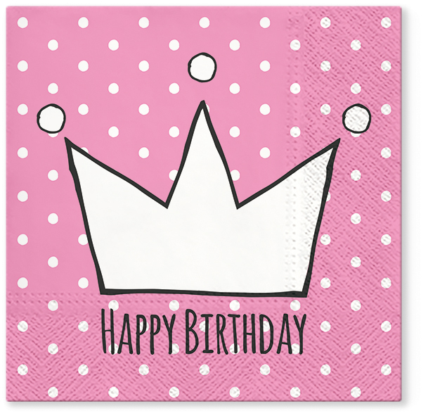 Zdjęcie produktu Serwetki 33x33 Decoupage Princess Party 20szt.