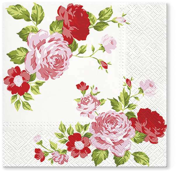 Zdjęcie produktu Serwetki Roses Composition pink