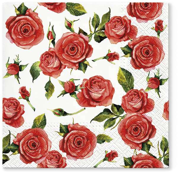 Zdjęcie produktu Serwetki 33x33 Decoupage Rosy Style 20szt.