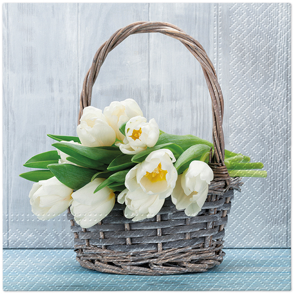 Zdjęcie produktu Serwetki 33x33 Decoupage Tulips in the Basket 20szt.