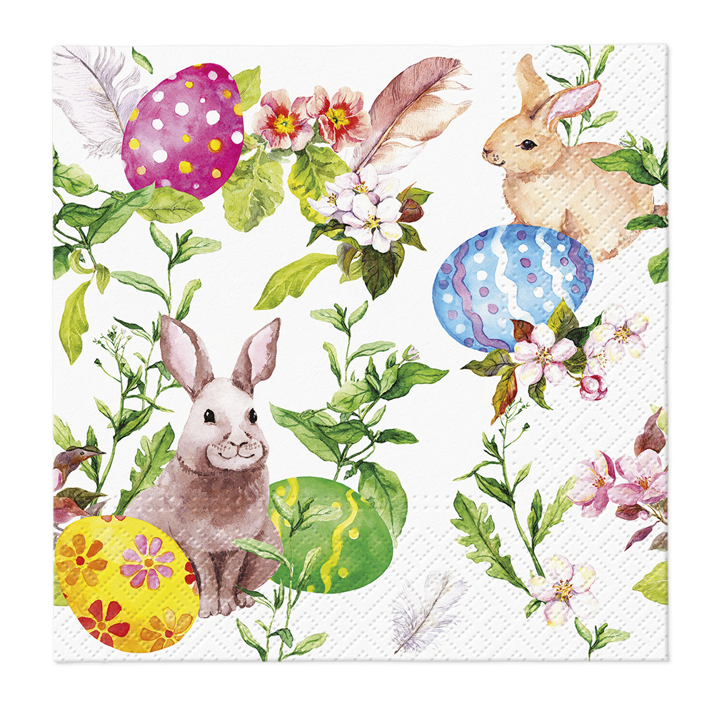 Zdjęcie produktu Wielkanocne Serwetki Boho Easter a'20 – 3-warstwowe, 33x33 cm
