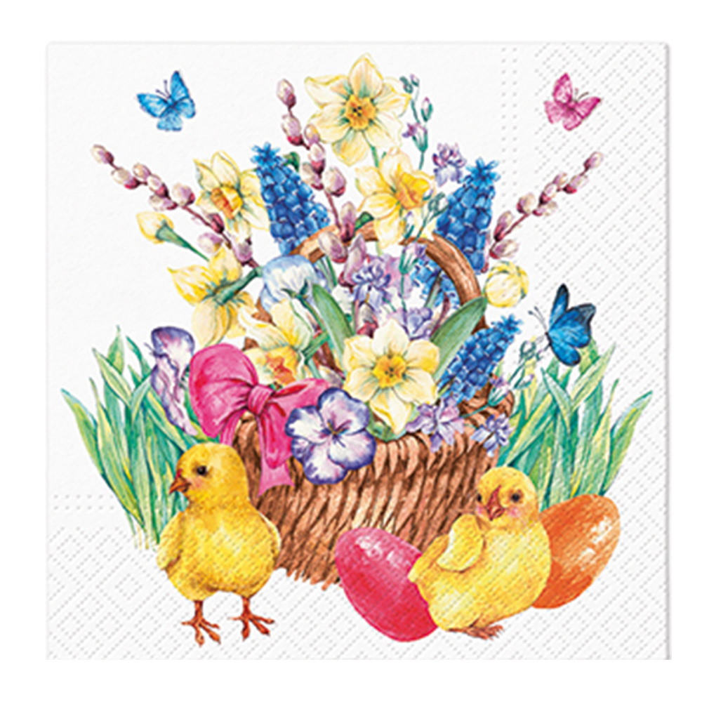 Zdjęcie produktu Serwetki Papierowe Wielkanocne Easter Bouquet 20 szt. 33x33 cm