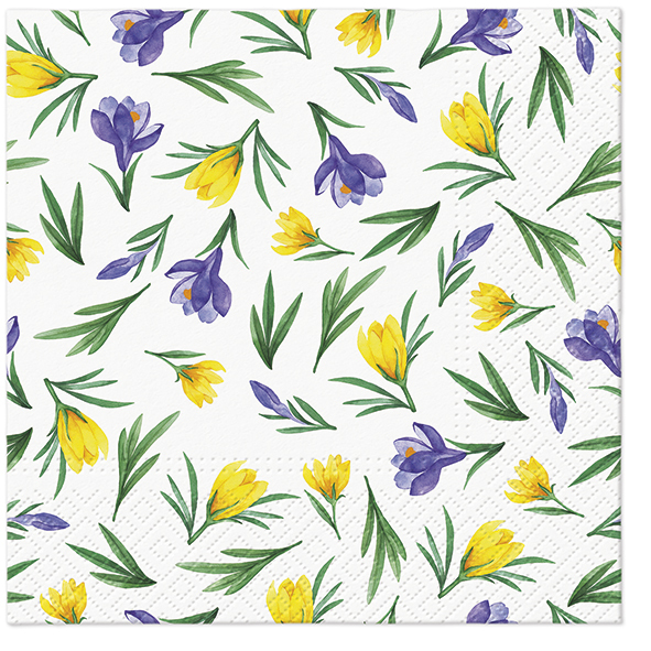 Zdjęcie produktu Serwetki 33x33 Decoupage Krokusy 20 szt.