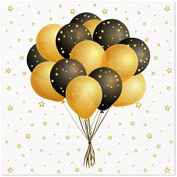 Zdjęcie produktu Serwetki 33x33 Decoupage Latające balony 20 szt.
