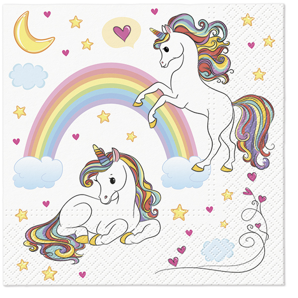 Zdjęcie produktu Serwetki 33x33 Decoupage Tęczowa impreza 20 szt.