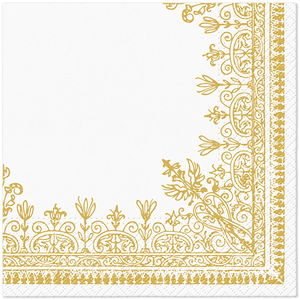 Zdjęcie produktu Serwetki 33x33 Decoupage Ornamental Frame gold 20szt.