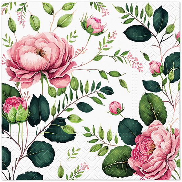 Zdjęcie produktu Serwetki 33x33 Decoupage Noble Roses 20szt.