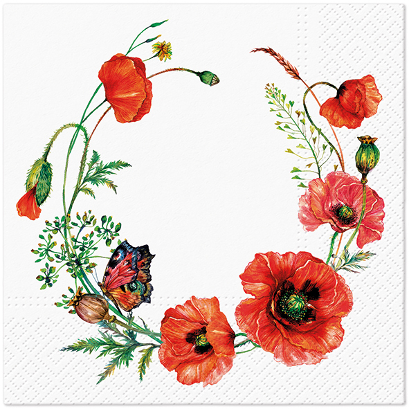 Zdjęcie produktu Serwetki 33x33 Decoupage Poppy Aesthetic 20szt.