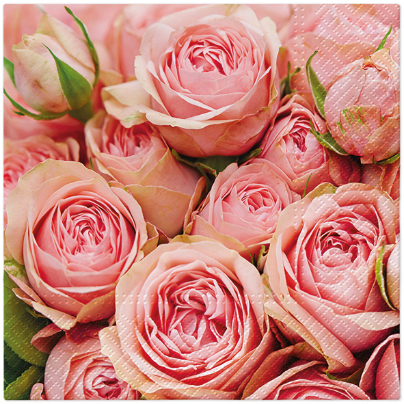 Zdjęcie produktu Serwetki 33x33 Decoupage Lots of Roses 20szt.