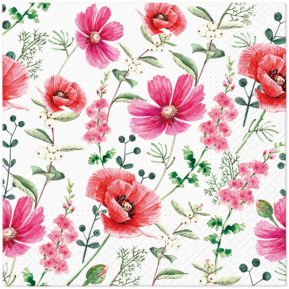 Zdjęcie produktu Serwetki 33x33 Decoupage Raspberry Flower 20szt.