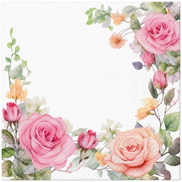 Zdjęcie produktu Serwetki 33x33 Decoupage Gentle Bloom 20szt.