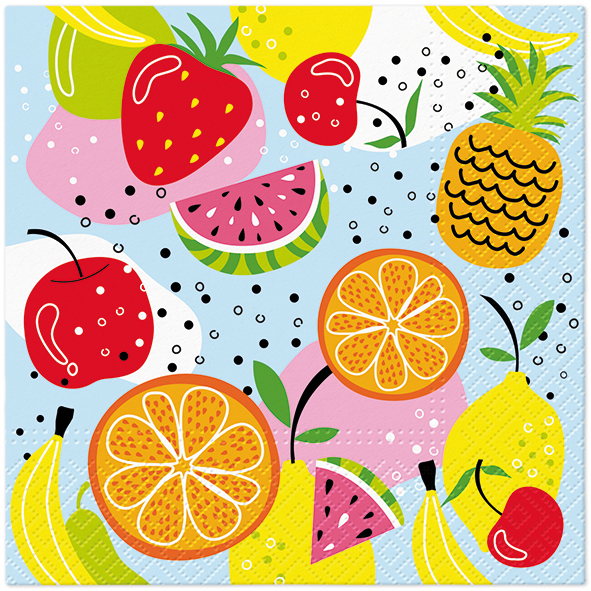 Zdjęcie produktu Serwetki 33x33 Decoupage Fruits Mania 20szt.