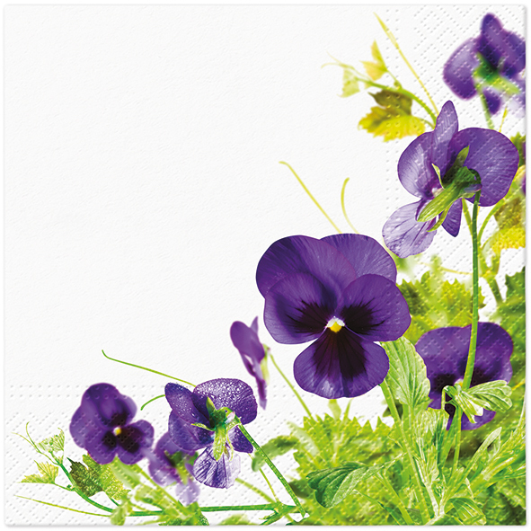 Zdjęcie produktu Serwetki 33x33 Decoupage Pansies Frame 20szt.