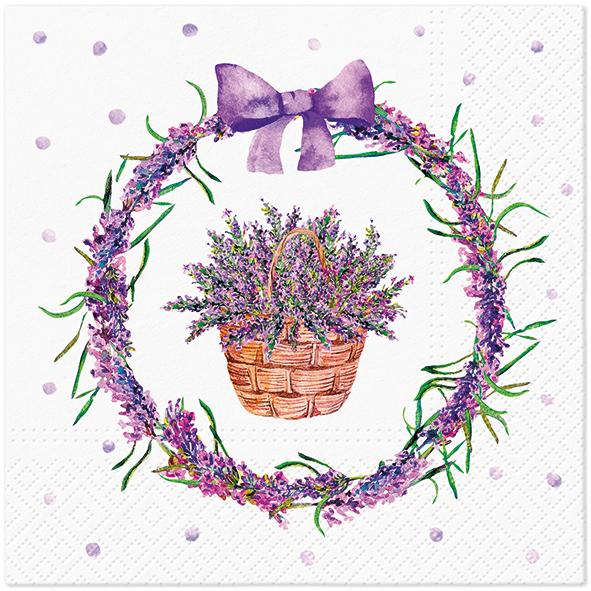 Zdjęcie produktu Serwetki 33x33 Decoupage Lavender Basket 20szt.