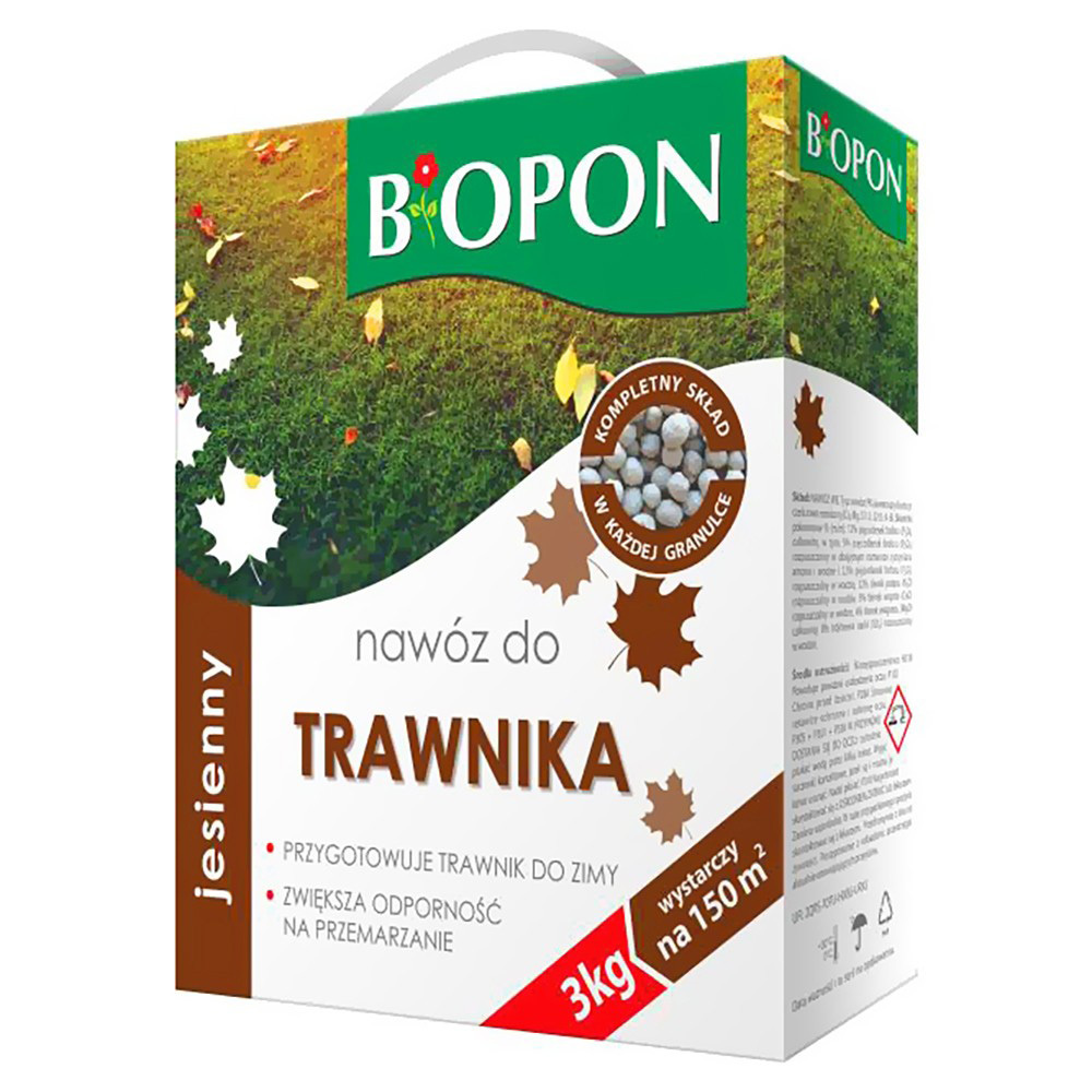Zdjęcie produktu BOPON - nawóz jesienny do trawnika granulat 3kg