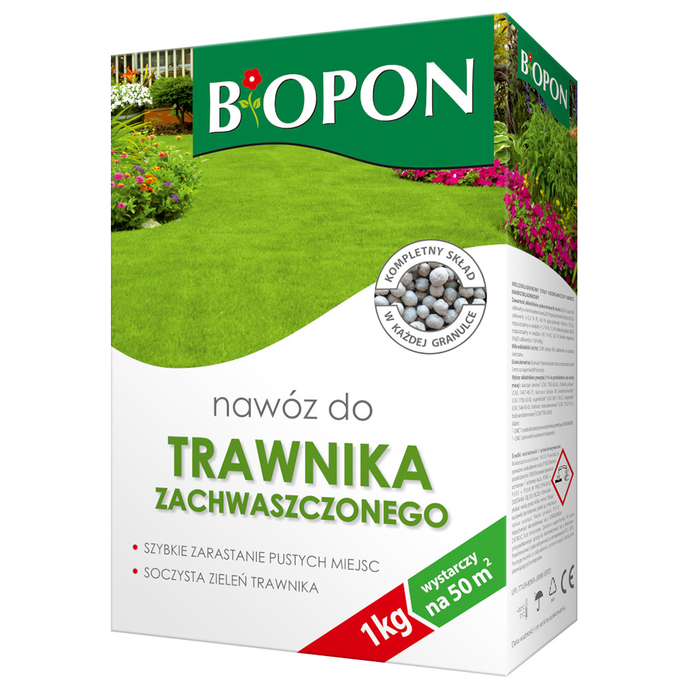 Zdjęcie produktu BOPON - nawóz do trawnika zachwaszczonego granulat 1kg