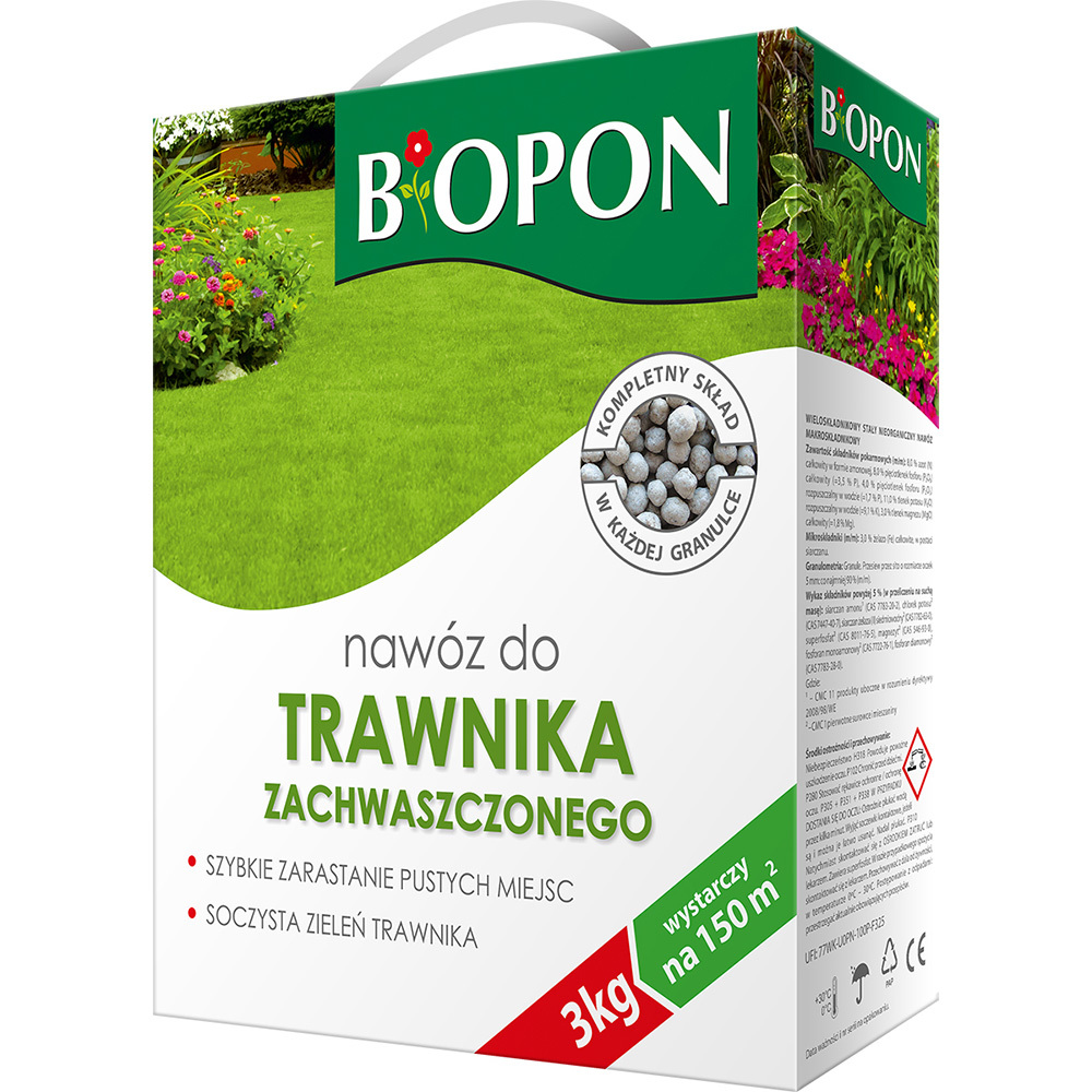 Zdjęcie produktu BOPON - nawóz do trawnika zachwaszczonego granulat 3kg