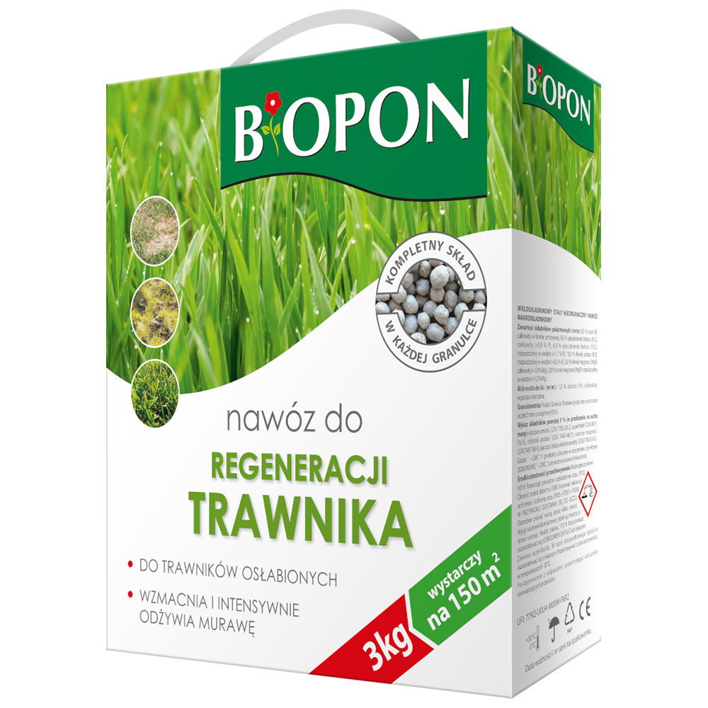 Zdjęcie produktu BOPON - nawóz do regeneracji trawnika granulat 3kg